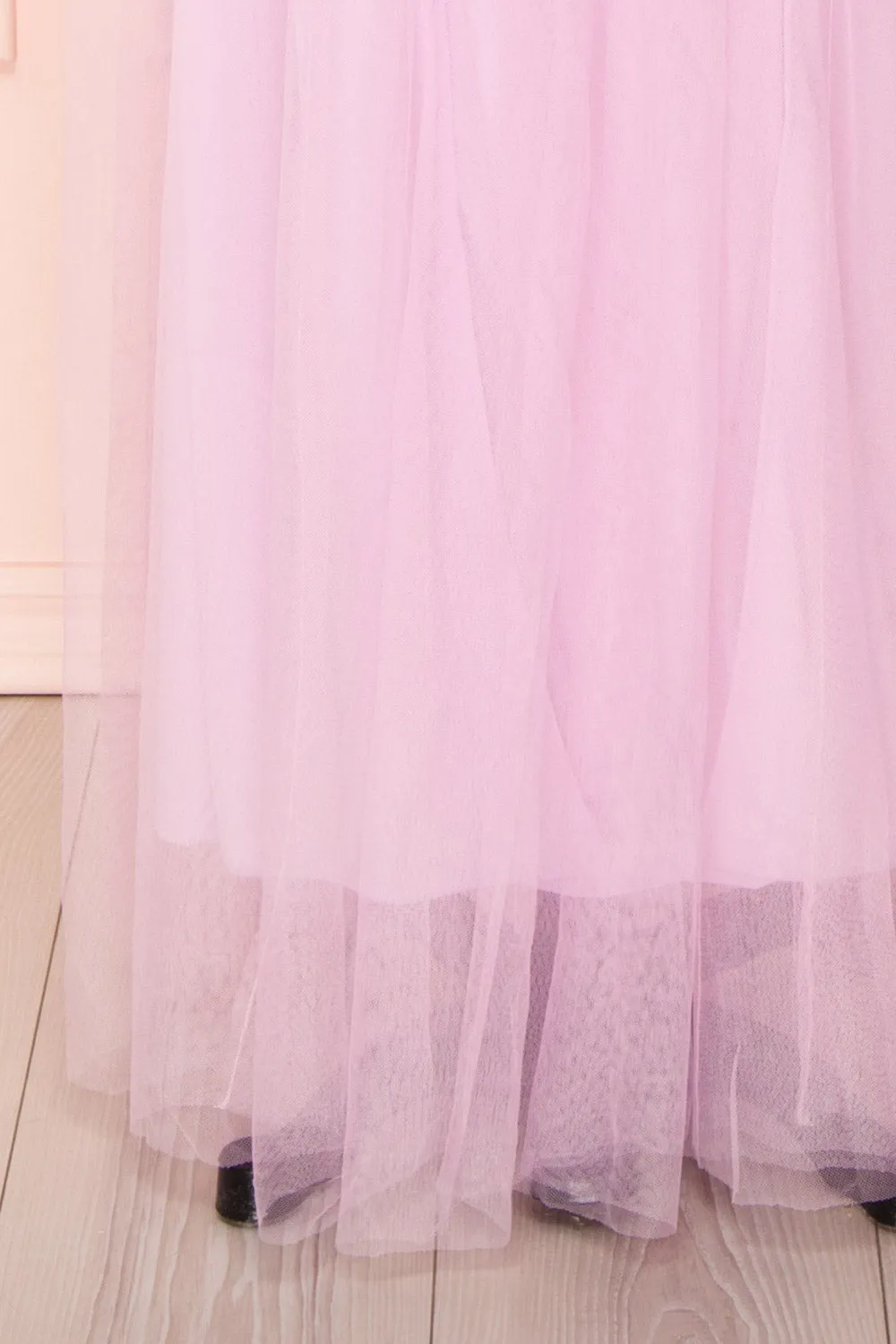 Aliki Lavender | Mesh Maxi Dress