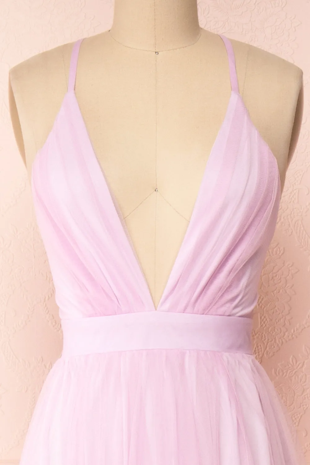 Aliki Lavender | Mesh Maxi Dress