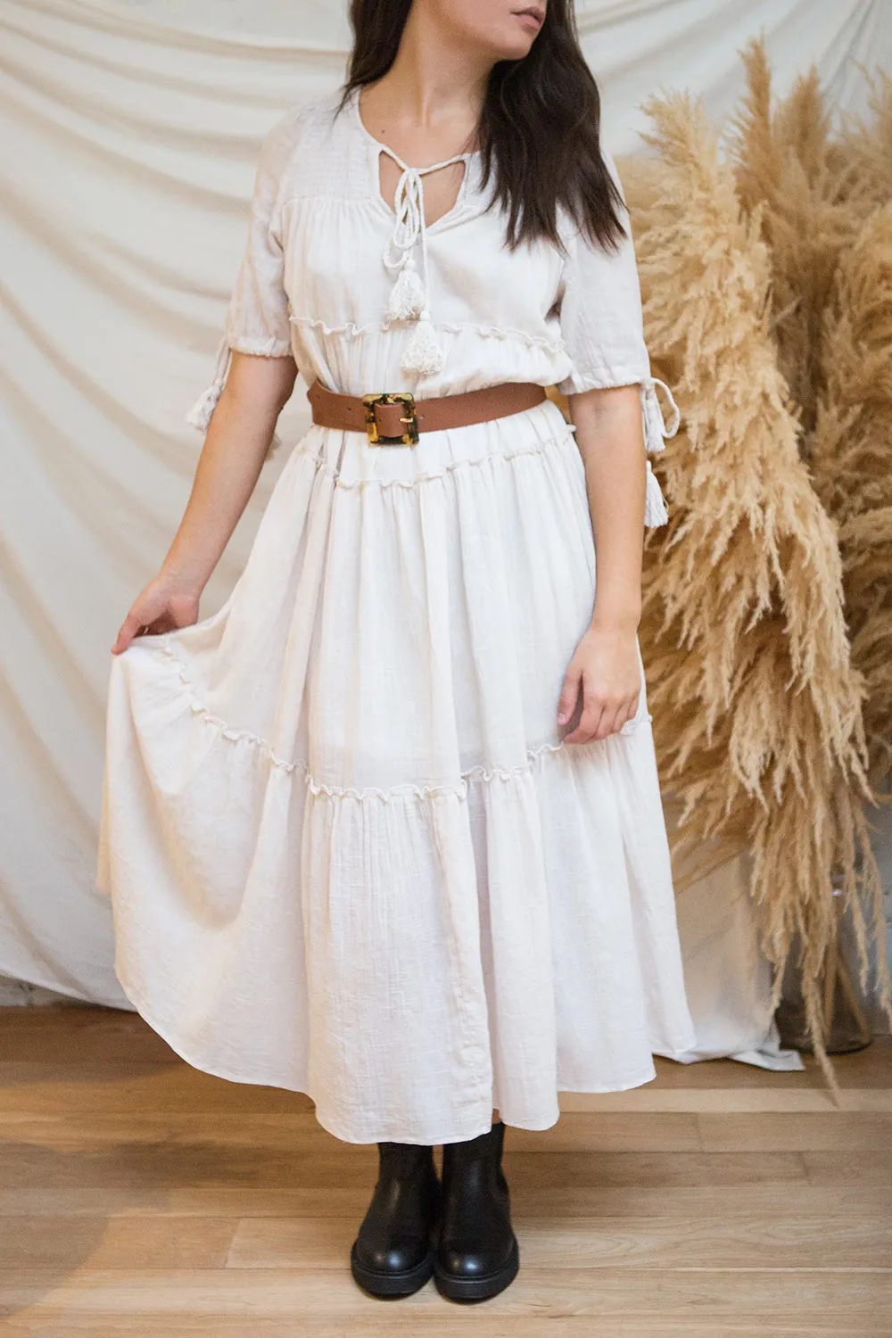 Kieu Pink | Flowy Layered Maxi Dress