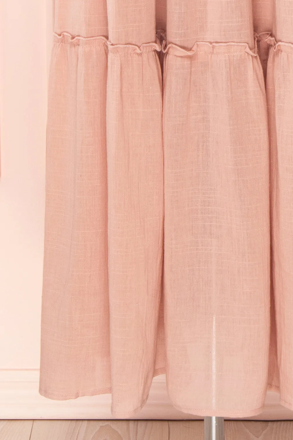 Kieu Pink | Flowy Layered Maxi Dress
