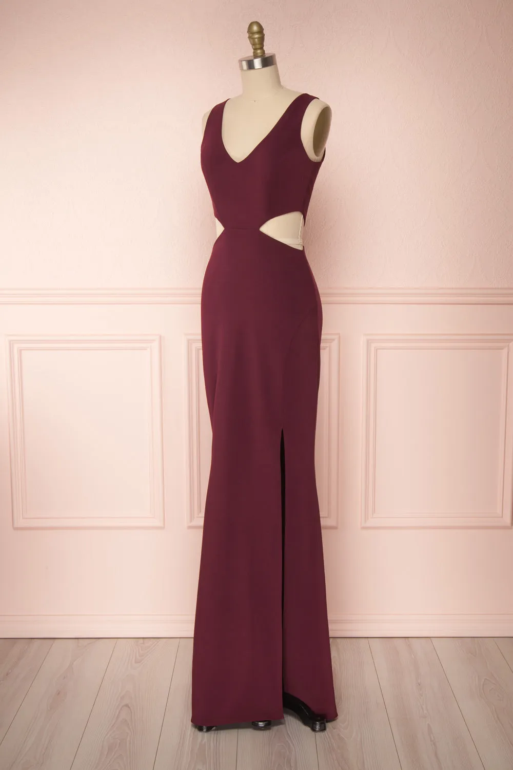 Kiira Burgundy | Mermaid Gown