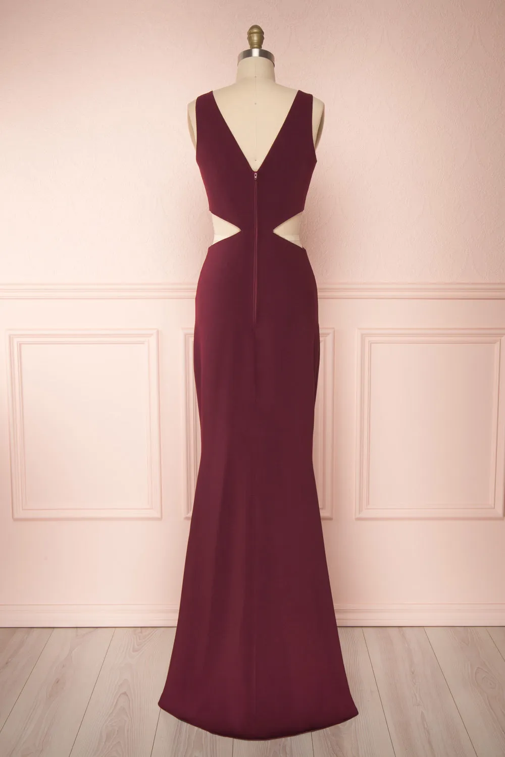 Kiira Burgundy | Mermaid Gown