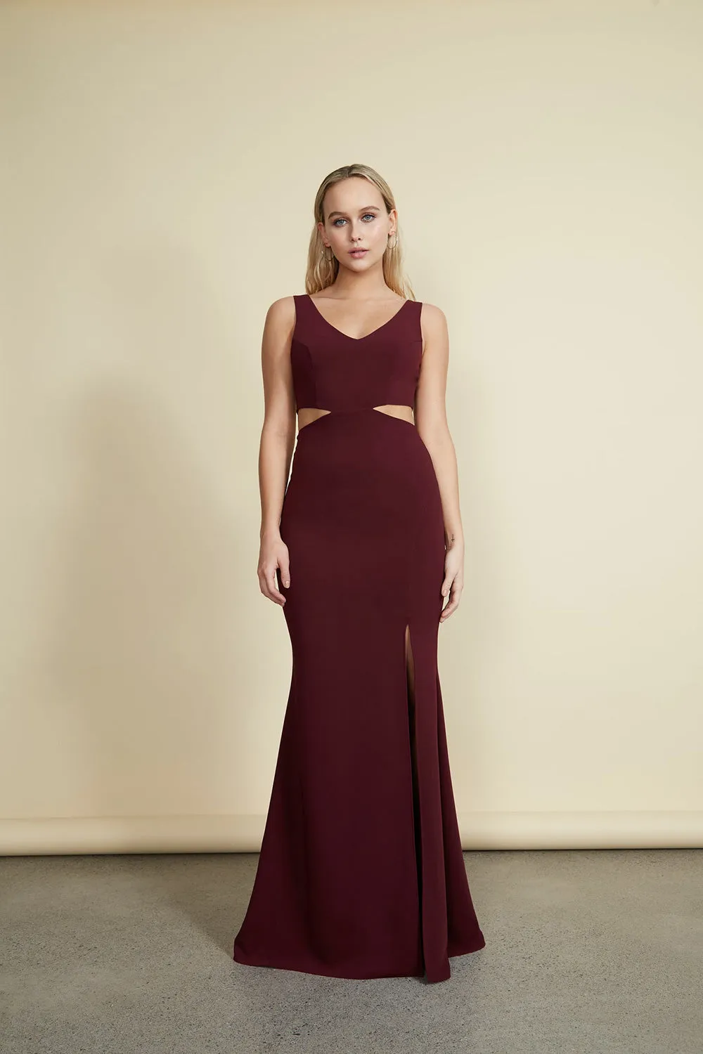 Kiira Burgundy | Mermaid Gown