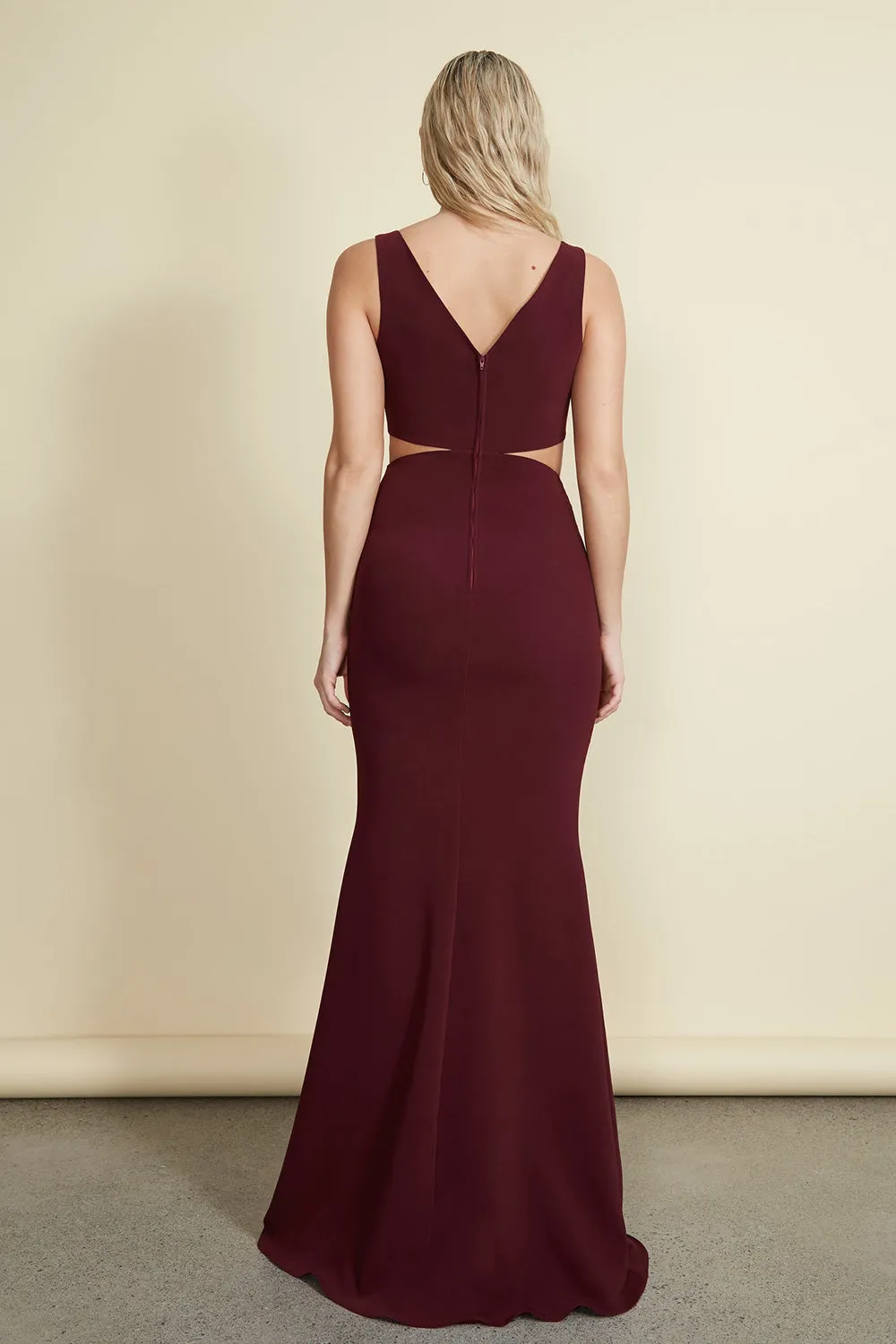 Kiira Burgundy | Mermaid Gown