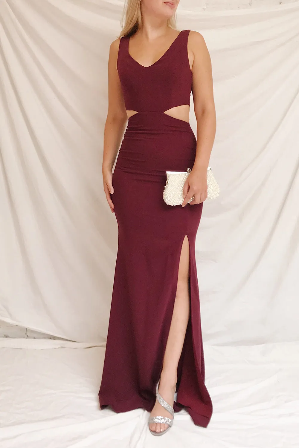Kiira Burgundy | Mermaid Gown