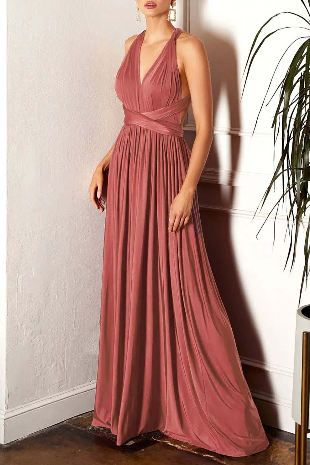 Kilda Pink | Convertible Maxi Dress