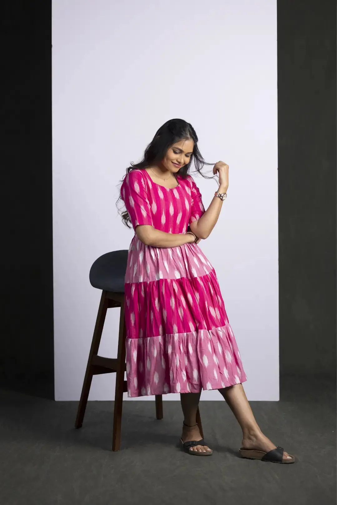 Lily Ikkat Maternity Nursing Dress