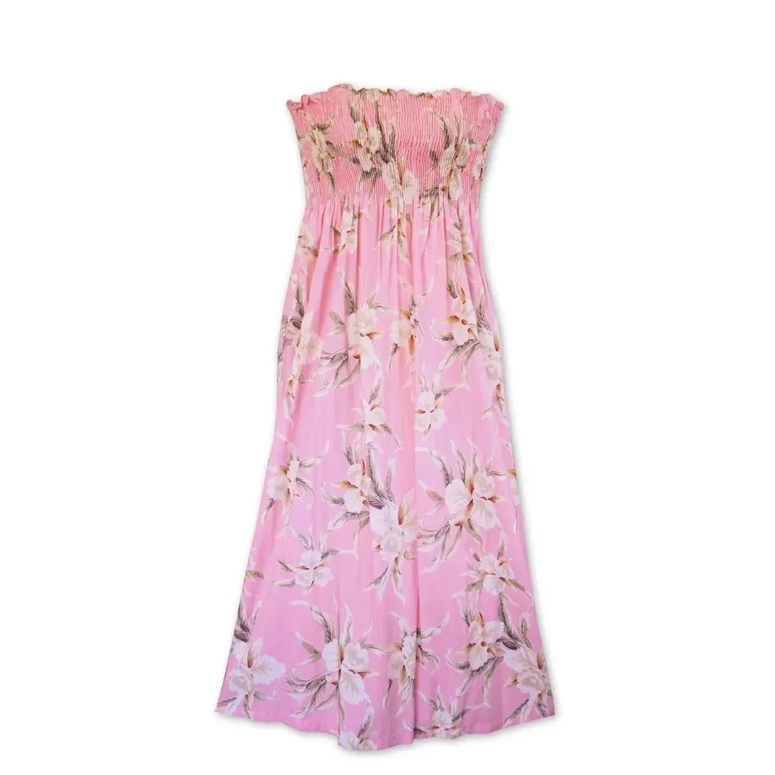 Mele Pink Maxi Hawaiian Dress