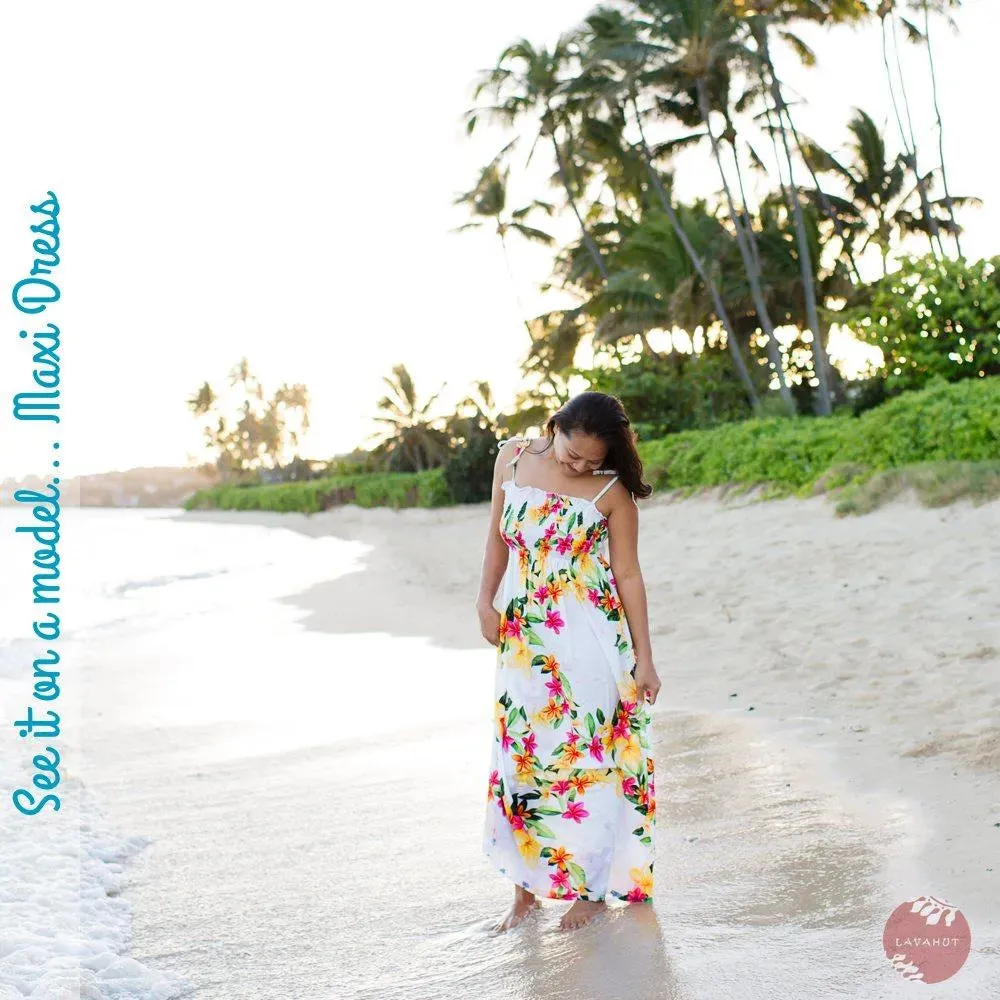 Mele Pink Maxi Hawaiian Dress
