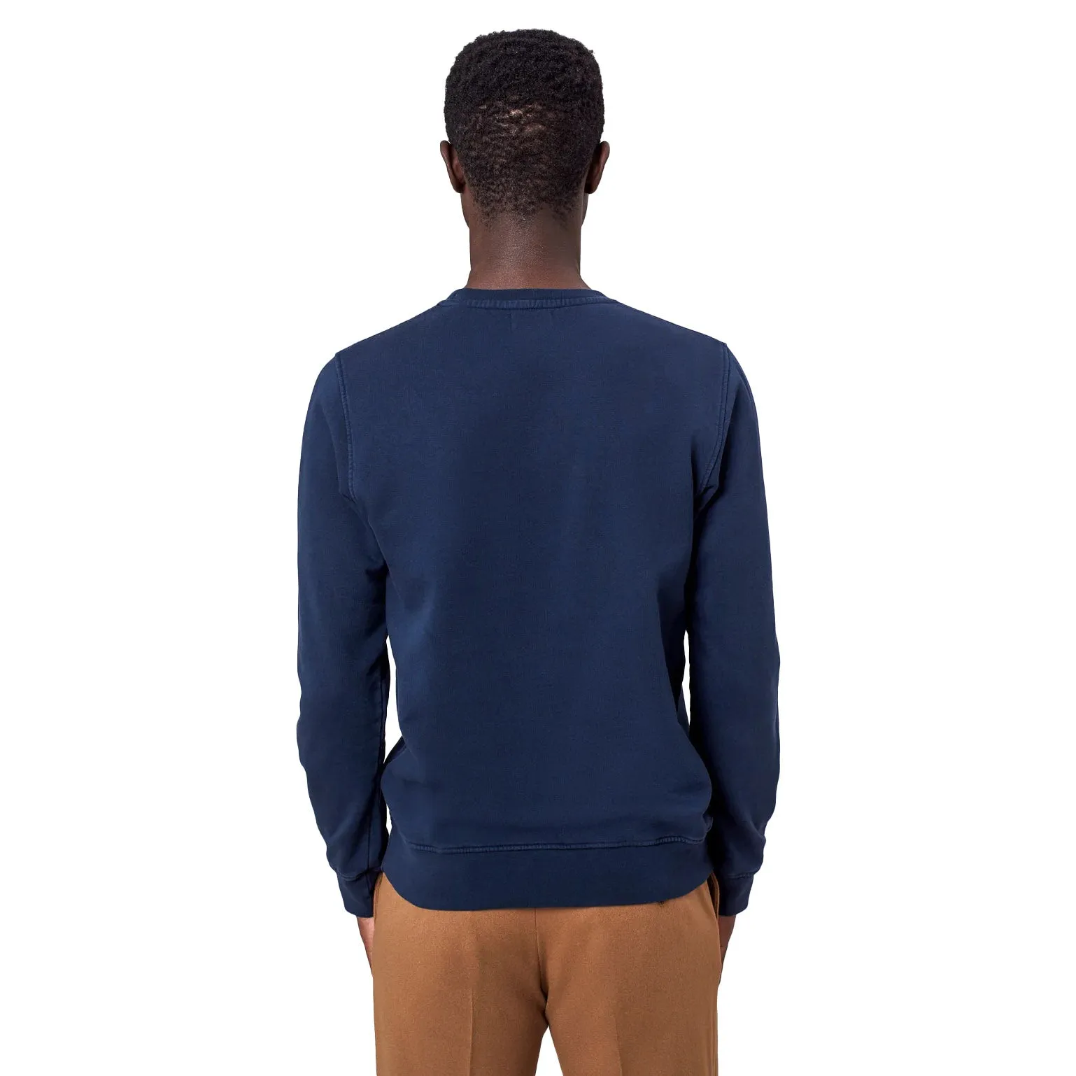 Organic Crew Sweat Petrol Blue